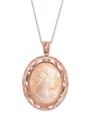 image of Cornelian Shell and Agate Madonna Cameo 18