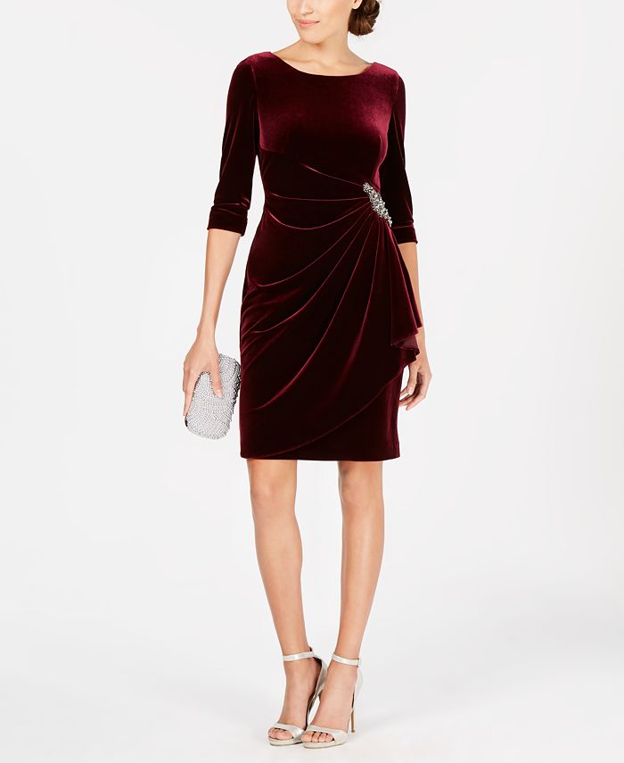 Velvet dress deals petite