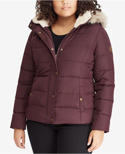 Lauren Ralph Lauren Plus Size Faux Fur Puffer Coat Reviews