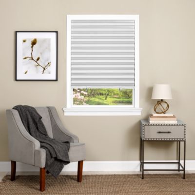 Photo 1 of Achim Cordless 1-2-3 Vinyl Room Darkening Pleated Window Shade, White