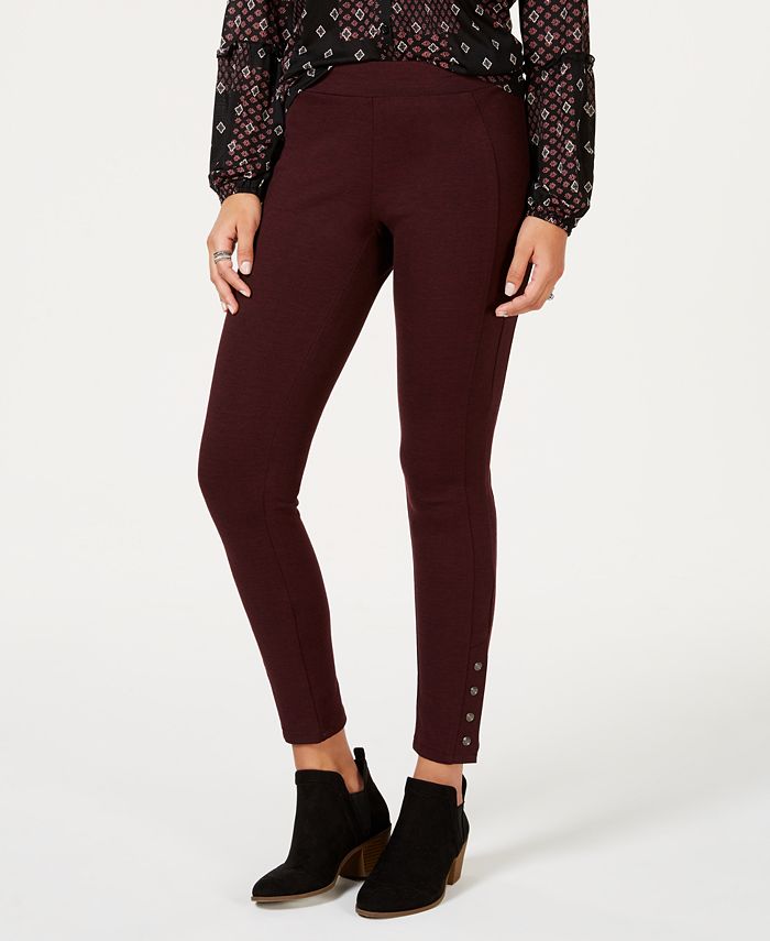 Style & Co Ankle-Snap Ponte-Knit Leggings, Created for Macy's - Macy's