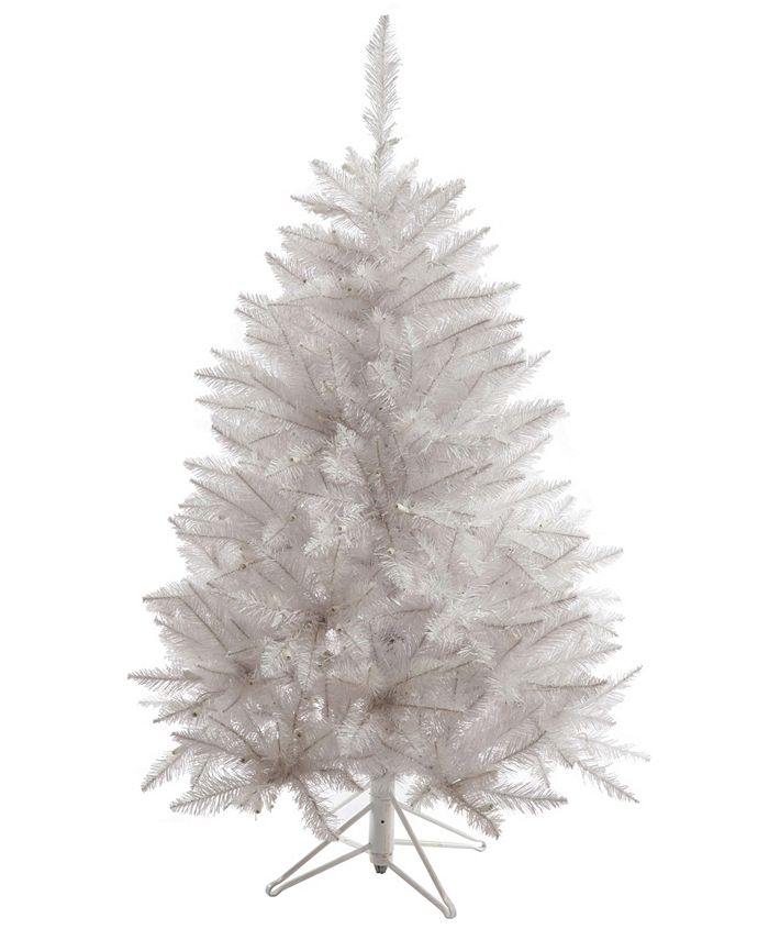 Vickerman 3.5' Sparkle White Spruce Artificial Christmas Tree Unlit