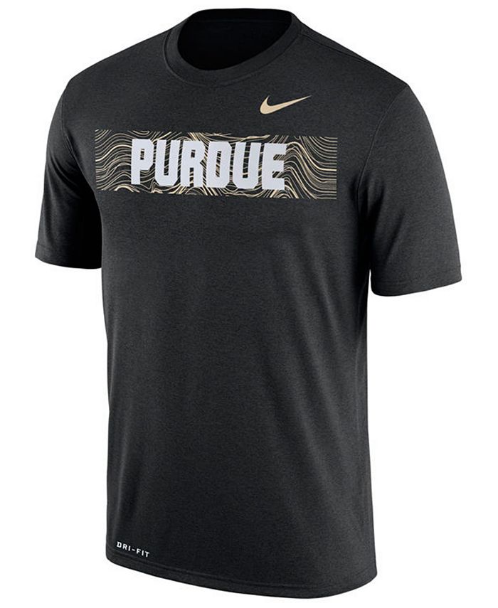 Nike Men's Purdue Boilermakers Legend Staff Sideline T-Shirt - Macy's