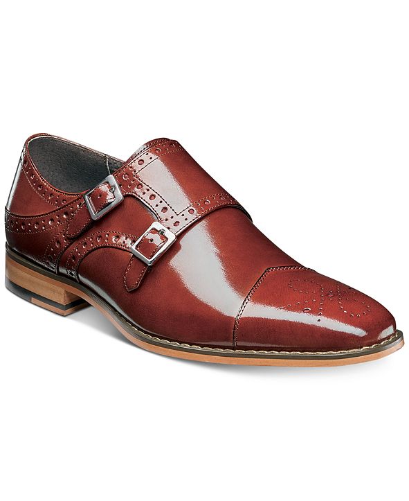 Stacy Adams Men's Tayton CapToe DoubleMonk Strap Loafers & Reviews