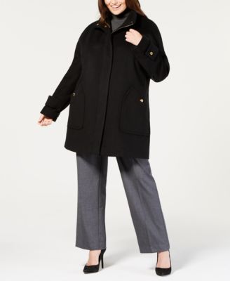 Anne Klein - Plus Size Wool-Blend Coat