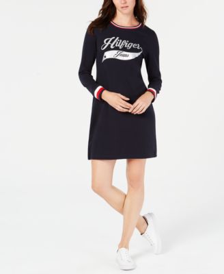 macy's tommy hilfiger black dress