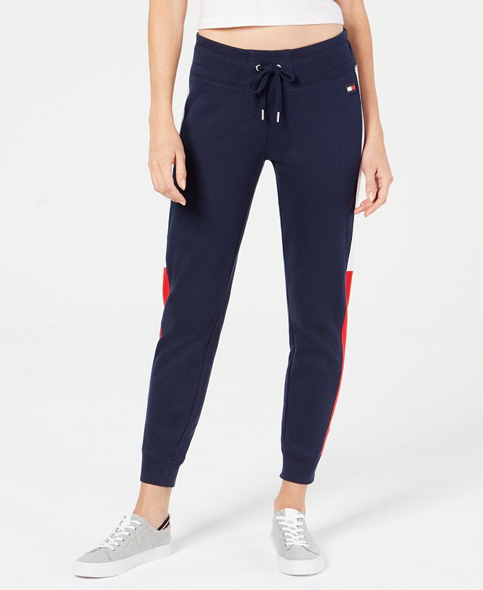 tommy hilfiger logo jogger pants