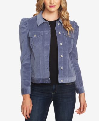 CeCe - Puff-Sleeve Corduroy Jacket