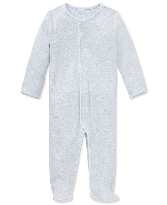 Polo Ralph Lauren Baby Boys or Baby Girls Cotton Footed Coverall - Macy's