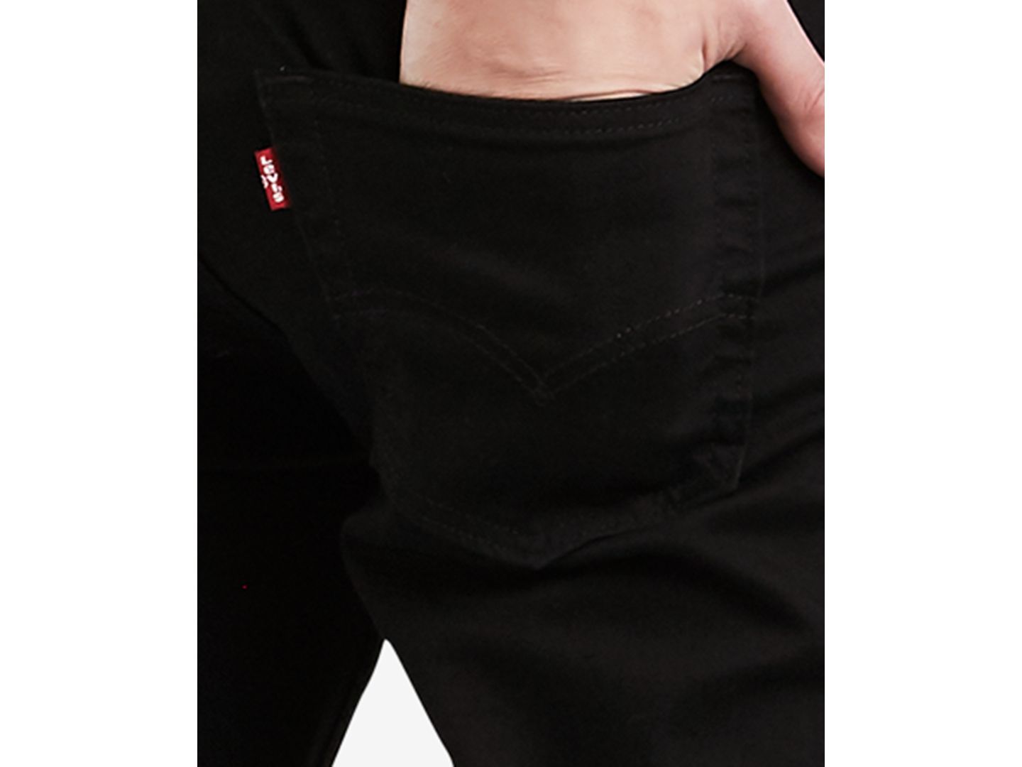 Мужские джинсы Levi's 511™ Slim-Fit, цвет: Чёрный потёртый — фото 5