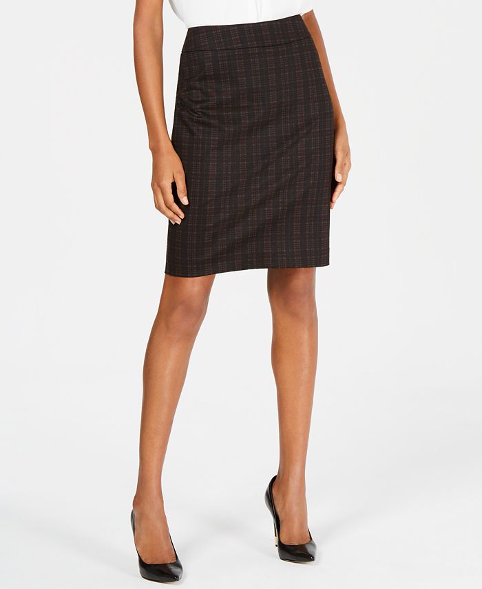 Nine West Plaid Pencil Skirt Macy s