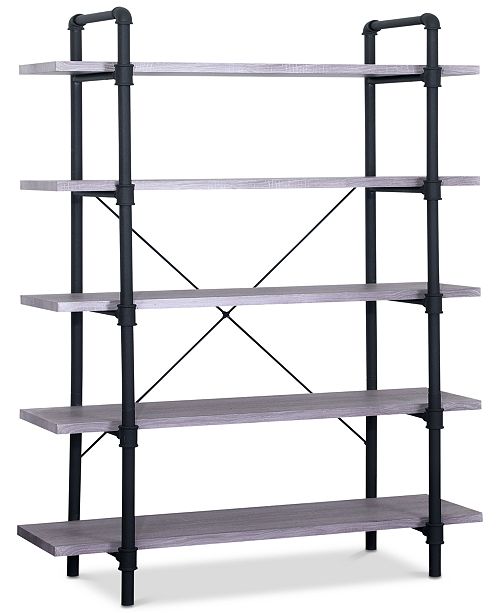 5 tier wooden shelf unit