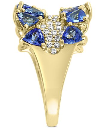 EFFY Collection - Tanzanite (3 ct. t.w.) & Diamond (3/8 ct. t.w.) Ring in 14k Gold