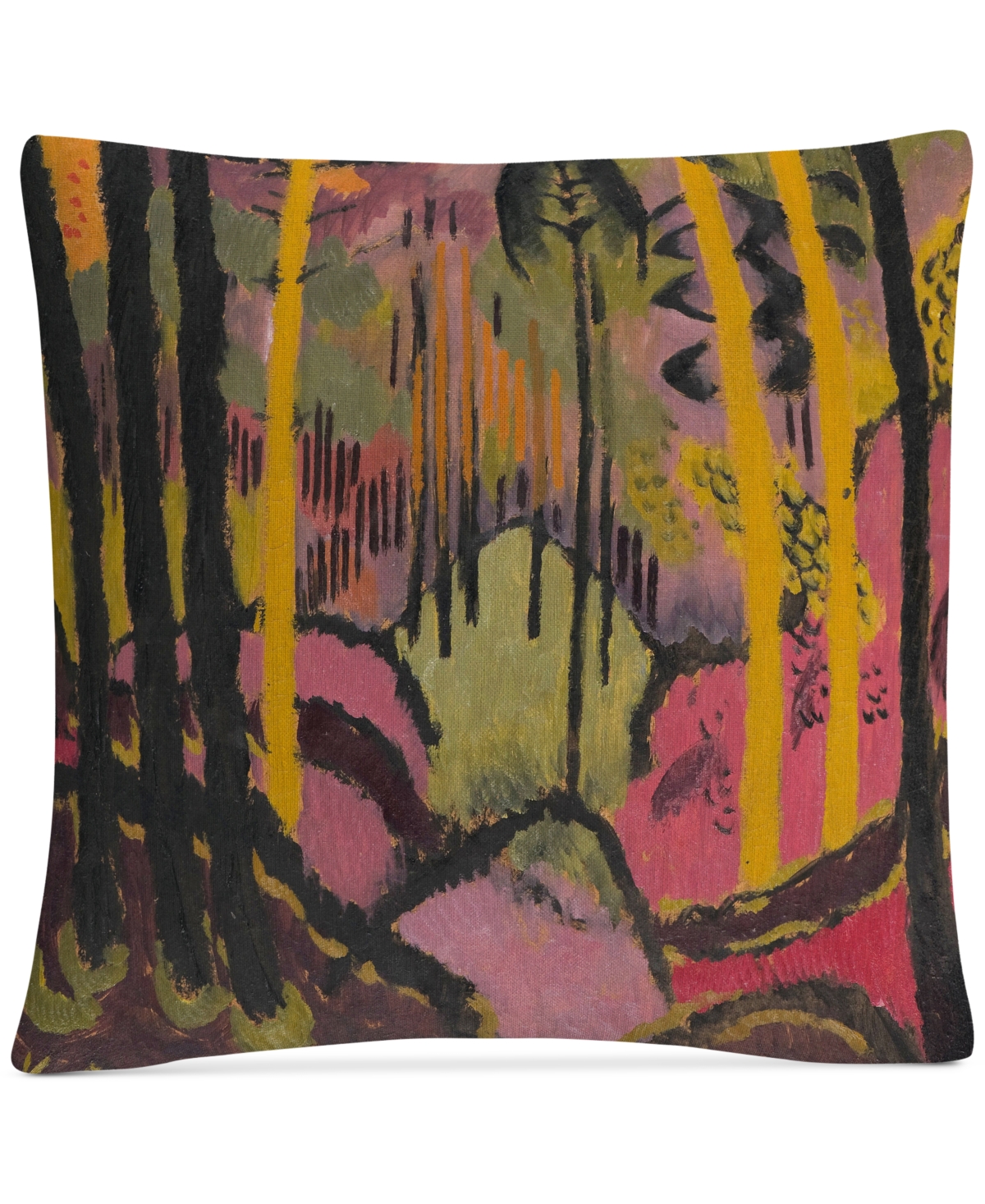Johann Walters Trunks And Foliage Decorative Pillow, 16 x 16