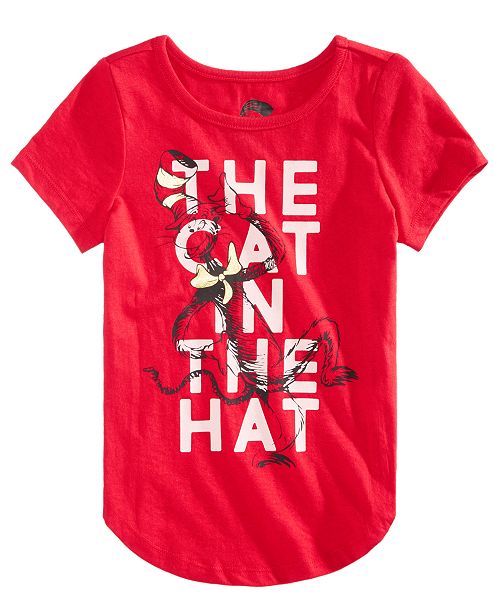 Hybrid Little Girls Dr. Seuss The Cat In The Hat T-Shirt - Shirts & Tees - Kids - Macy's