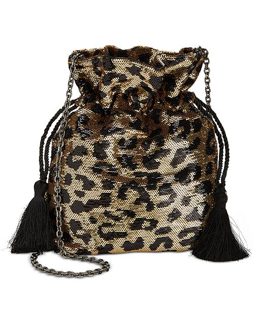 Betsey Johnson Leopard Sequined Pouch Reviews Handbags
