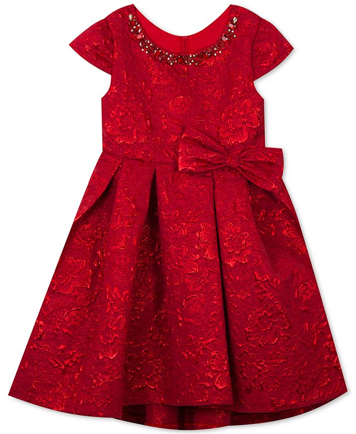 Rare Editions Toddler Girls Metallic Brocade Dress Macy s