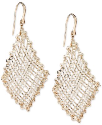 14k gold filigree drop earrings