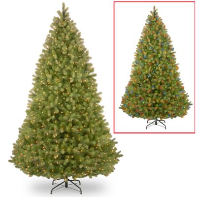 National Tree Company - National Tree 9' "Feel-Real: Bayberry Spruce Hinged Tree with 1000 Dual Color LED Lights and PowerConnect System