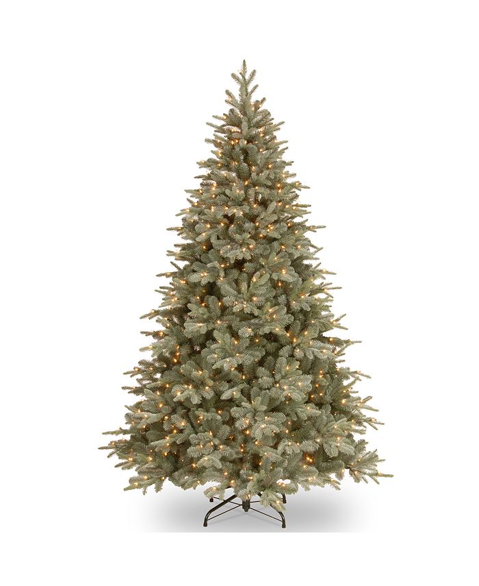 National Tree Company - National Tree 7 .5'Feel RealRFrost Arctic Spruce Hinged Tree with 750 Clear Lights