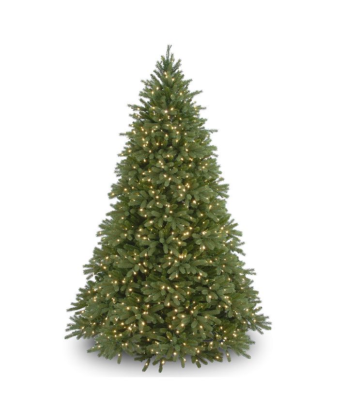 National Tree Company - National Tree 7 .5' "Feel Real" Jersey Fraser Fir Hinged Tree with 1250 Clear Lights