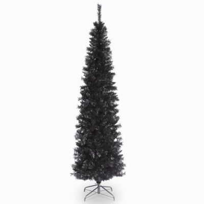 National Tree Company National Tree 6 ft. Black Tinsel Tree