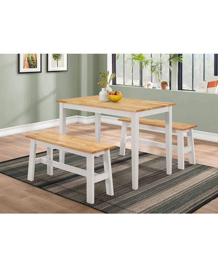 4D CONCEPTS New York Table With Benches - Macy's