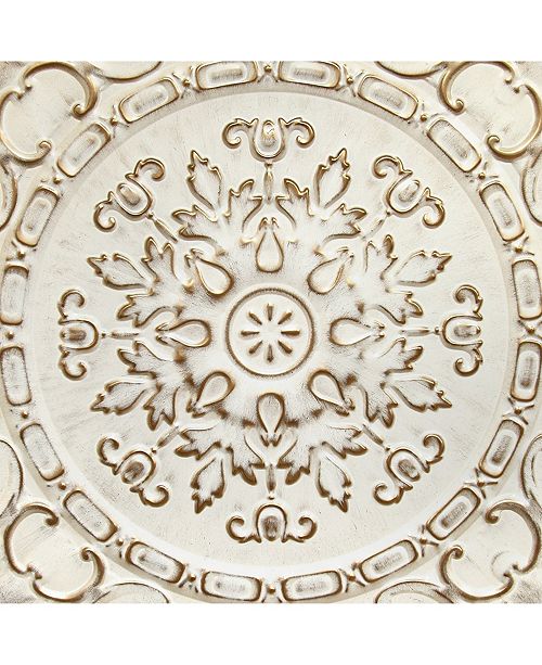 Stratton Home Decor Stratton Home Decor White European Medallion
