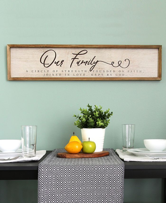Stratton Home Décor Stratton Home Decor "Our Family" Wall Art Macy's