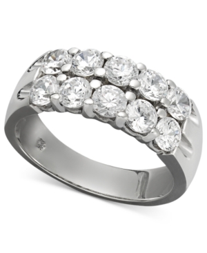 image of Two-Row Certified Diamond Band Ring in 14k White Gold (1-1/2 ct. t.w.)