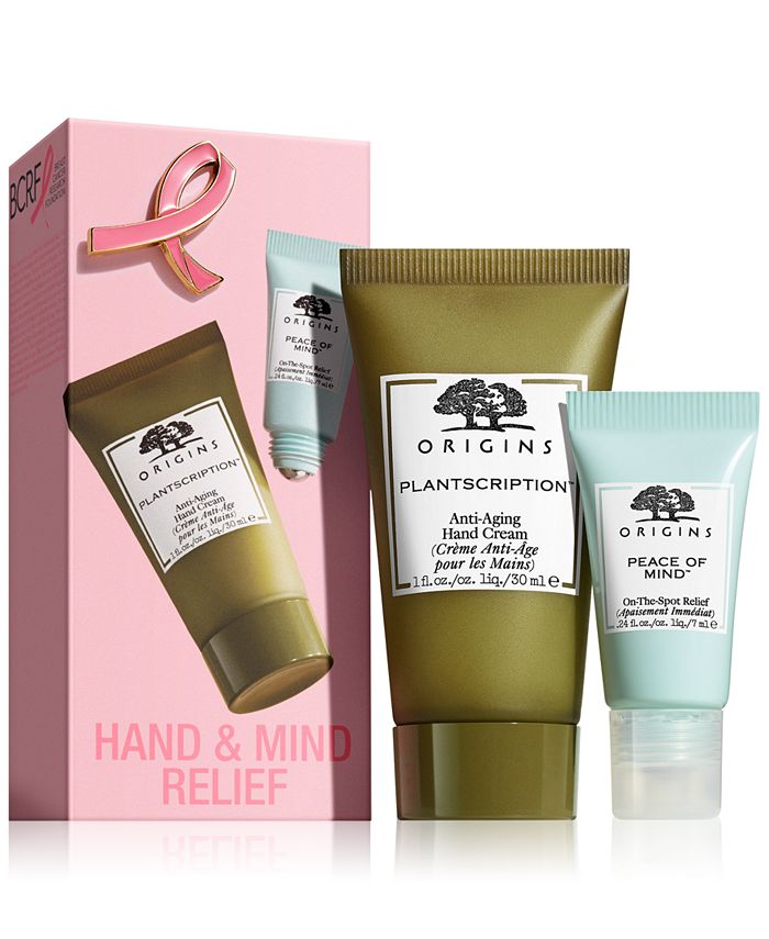 Origins 2Pc. Limited Edition Breast Cancer Awareness Hand & Mind Relief Set Macy's