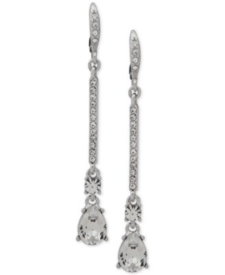 Givenchy Crystal Linear Drop Earrings & Reviews - Earrings - Jewelry ...