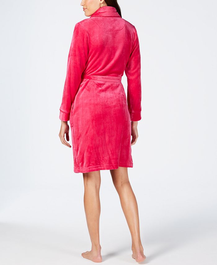 Sesoire Fleece Knit Wrap Robe Macy's