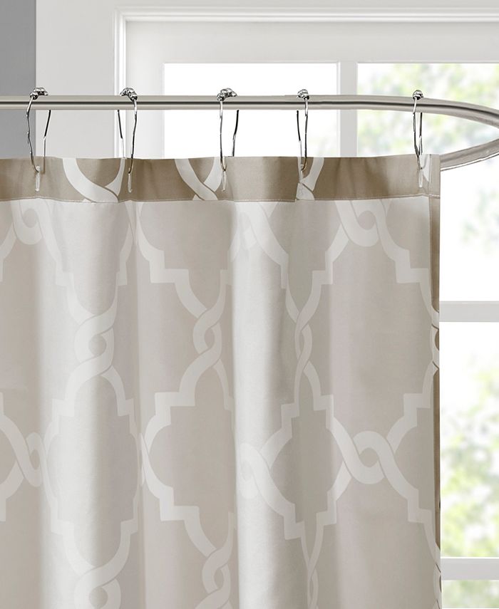 Madison Park Merritt FretworkPrint 72" Square Shower Curtain & Reviews