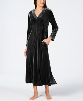 Charter Club Long Velvet Zip Robe 