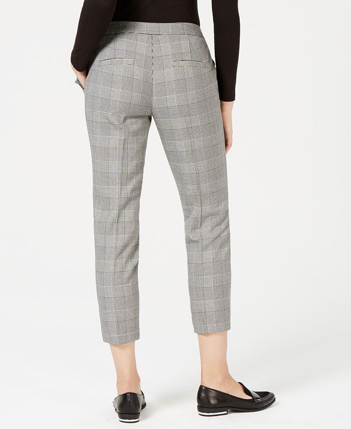 Maison Jules Houndstooth-Print Cropped Pants, Created for Macy's ...
