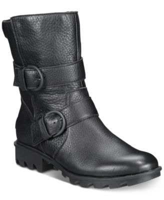 black moto boots womens