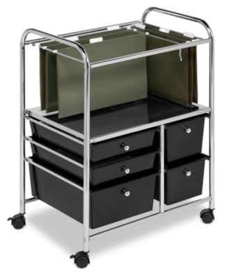 Honey Can Do - Hanging File Storage Cart, 5 Drawer
