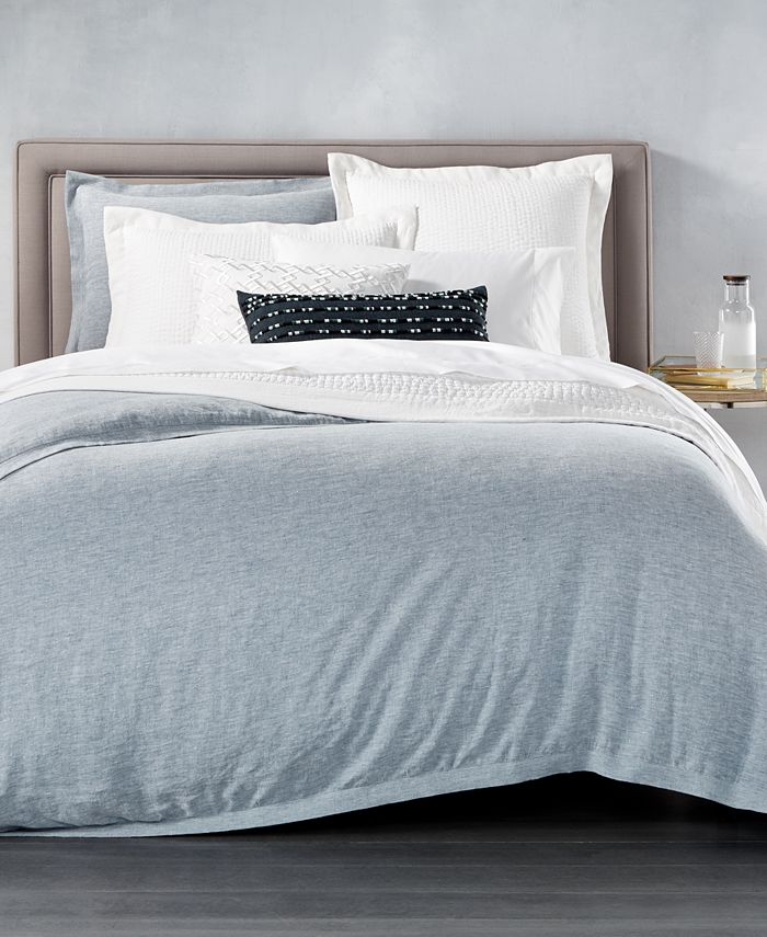 Hotel Collection CLOSEOUT! Linen Full/Queen Duvet Cover, Created for