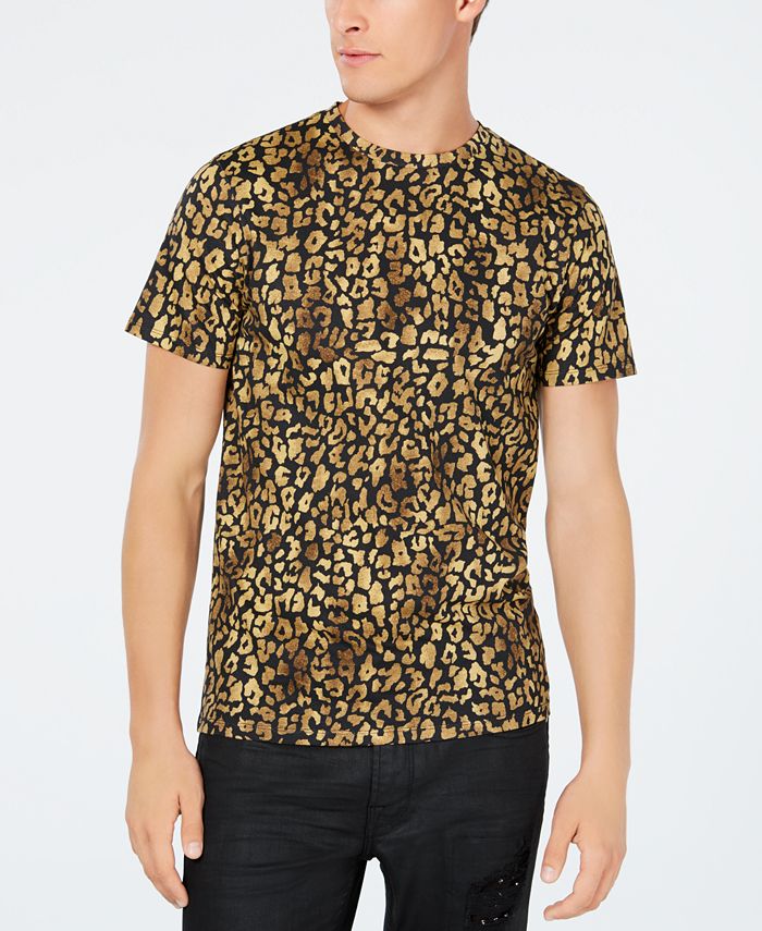 GUESS Men's Leopard Graphic T-Shirt - Macy's
