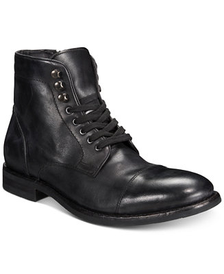Frye Men's Ben Cap-Toe Leather Lace-Up Boots, Created for Macy's - Macy's