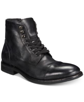 Frye Men&#39;s Ben Cap-Toe Leather Lace-Up Boots, Created for Macy&#39;s & Reviews - All Men&#39;s Shoes ...