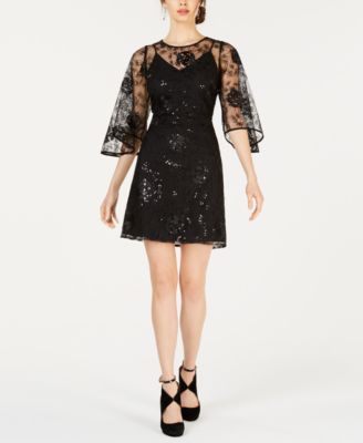 Nanette Lepore - Tulip-Sleeve Sequin Dress
