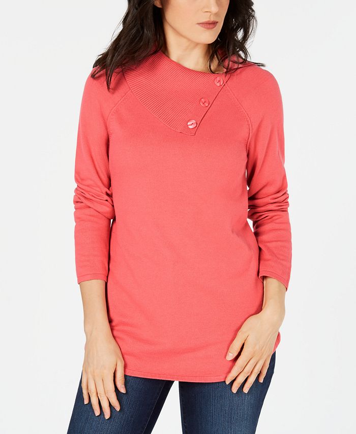 Envelope neck sweater outlet