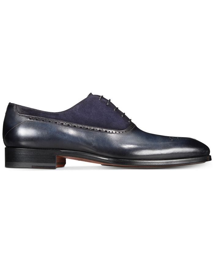 Massimo Emporio Men's Mixed Water Resistant Brogue Oxfords, Created for ...