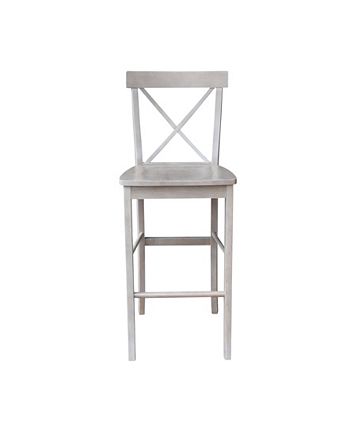 International Concepts - X-Back Bar height Stool - 30" Seat Height