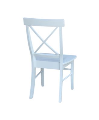 X-Back Chair - With Solid Wood Seat , Set of 2