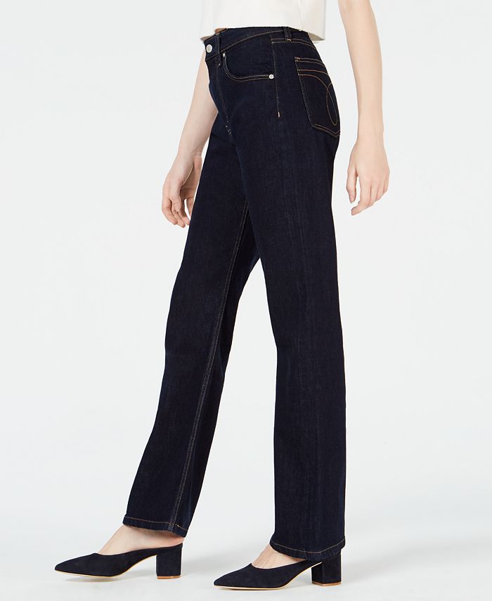 Calvin Klein Jeans High-Rise Bootcut Jeans - Macy's