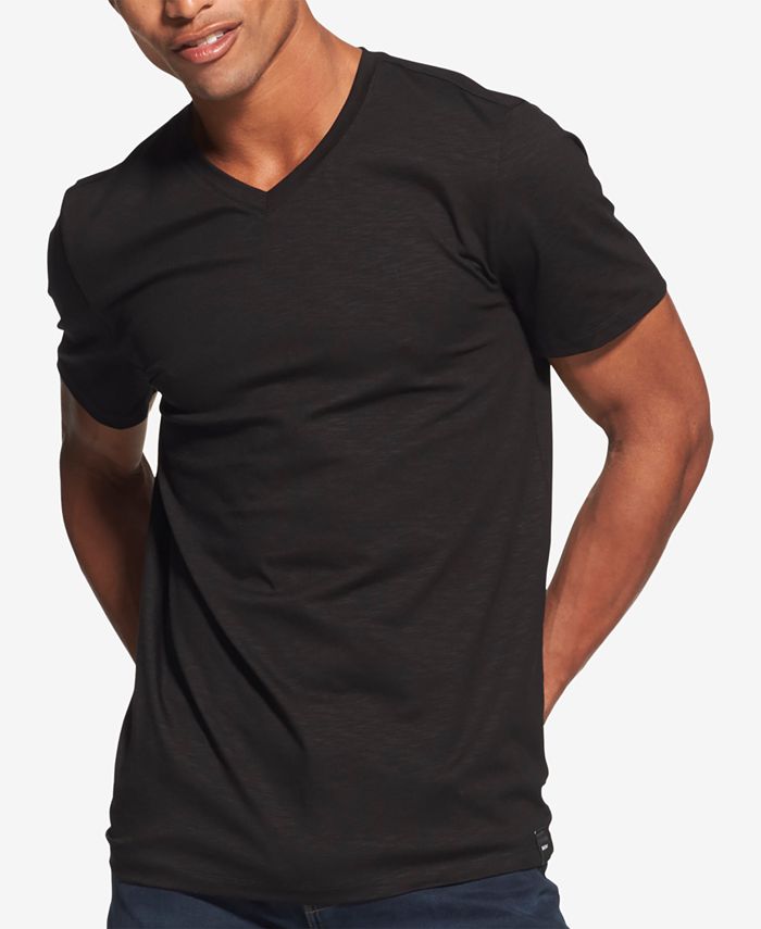 DKNY Men's Mercerized V-Neck T-Shirt, Created Macy's & Reviews - T- - Men - Macy's