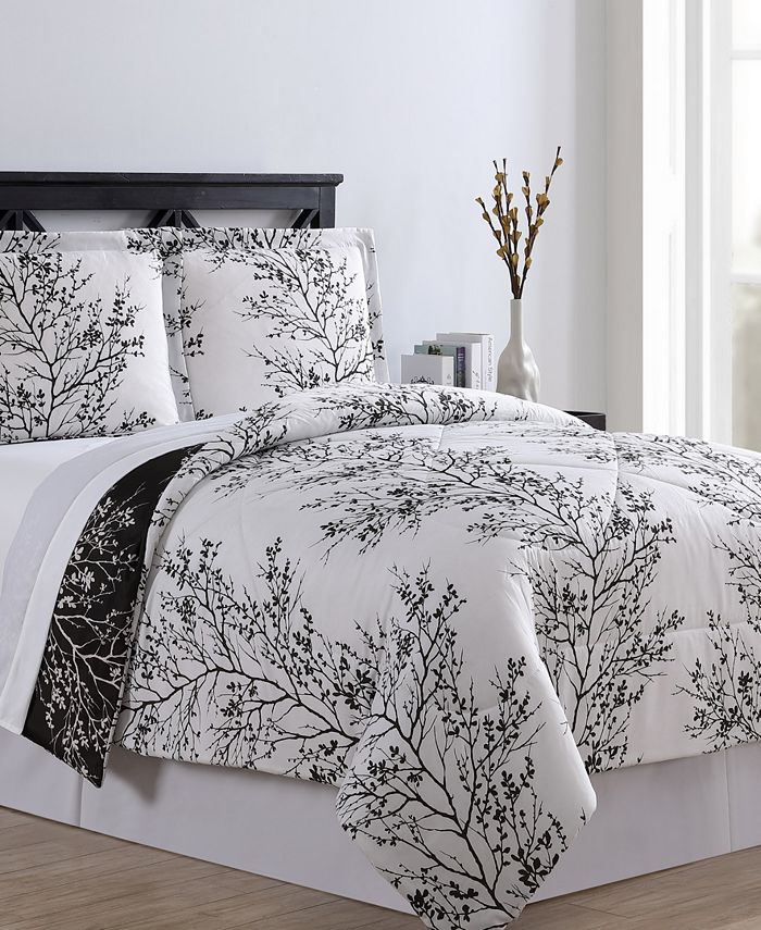 VCNY Home Leaf Bed in a Bag 8 Piece Comforter Set, Queen - Macy's